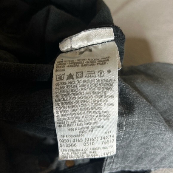 Vintage Levis 501 Cargo Double XX Straight Button Fly Jeans Mens Sz 33 x 33 - Picture 13 of 16